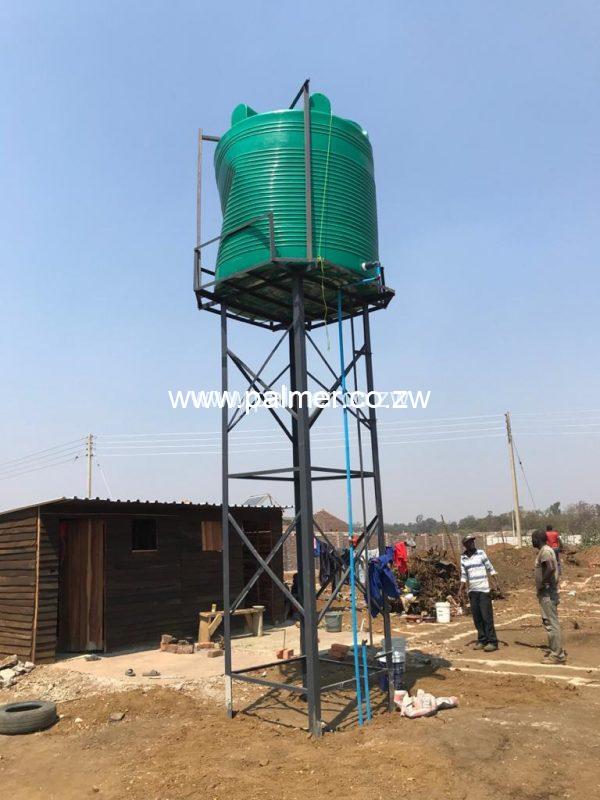 Water Tanks And Stands Borehole Palmer Construction Zimbabwe