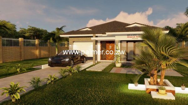 4 bedroom high density main house plan Zimbabwe with a bill of quantities and materials Palmer Construction 4BDHDMH02