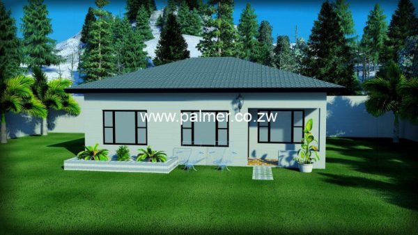 4 bedroom cottage house plan Zimbabwe with a bill of quantities and materials Palmer Construction 4BDHDMH01