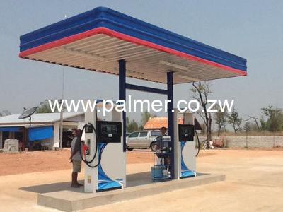 gas service station canopy palmer construction