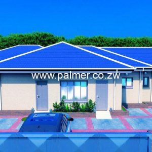 4 bedroom medium density main house plan Zimbabwe with a bill of quantities and materials Palmer Construction 4BDMDMH01