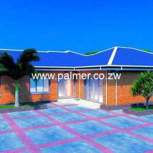 4 bedroom medium density main house plan Zimbabwe with a bill of quantities and materials Palmer Construction 4BDMDMH02