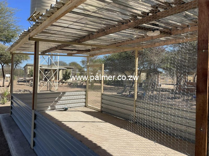 FR06 6m x 3m Simple Low cost chicken run Palmer Construction Zimbabwe